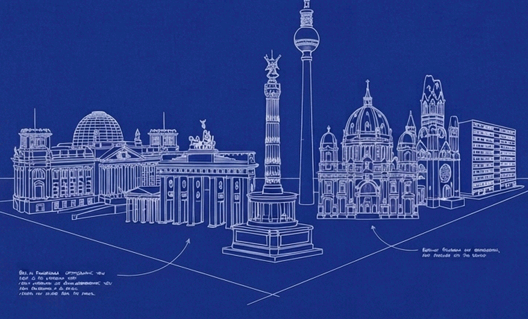 BERLIN skyline blueprint