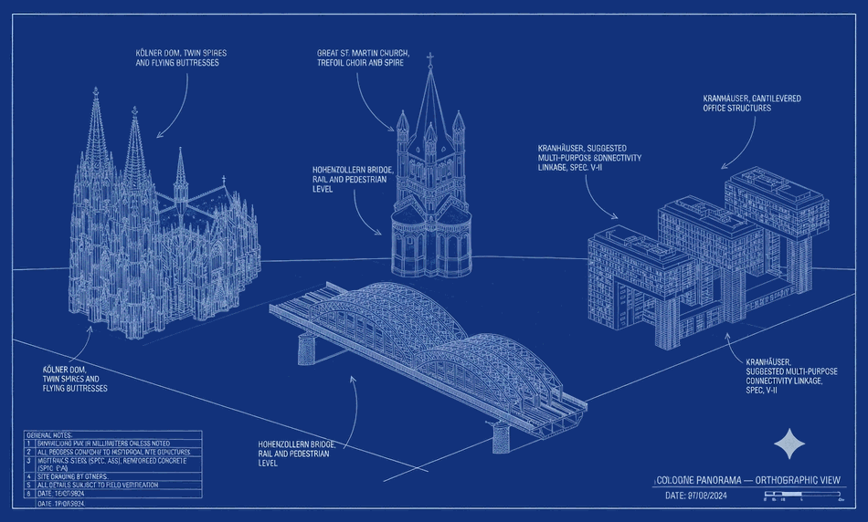 COLOGNE skyline blueprint