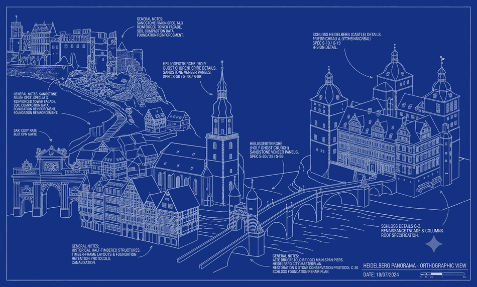 HEIDELBERG skyline blueprint